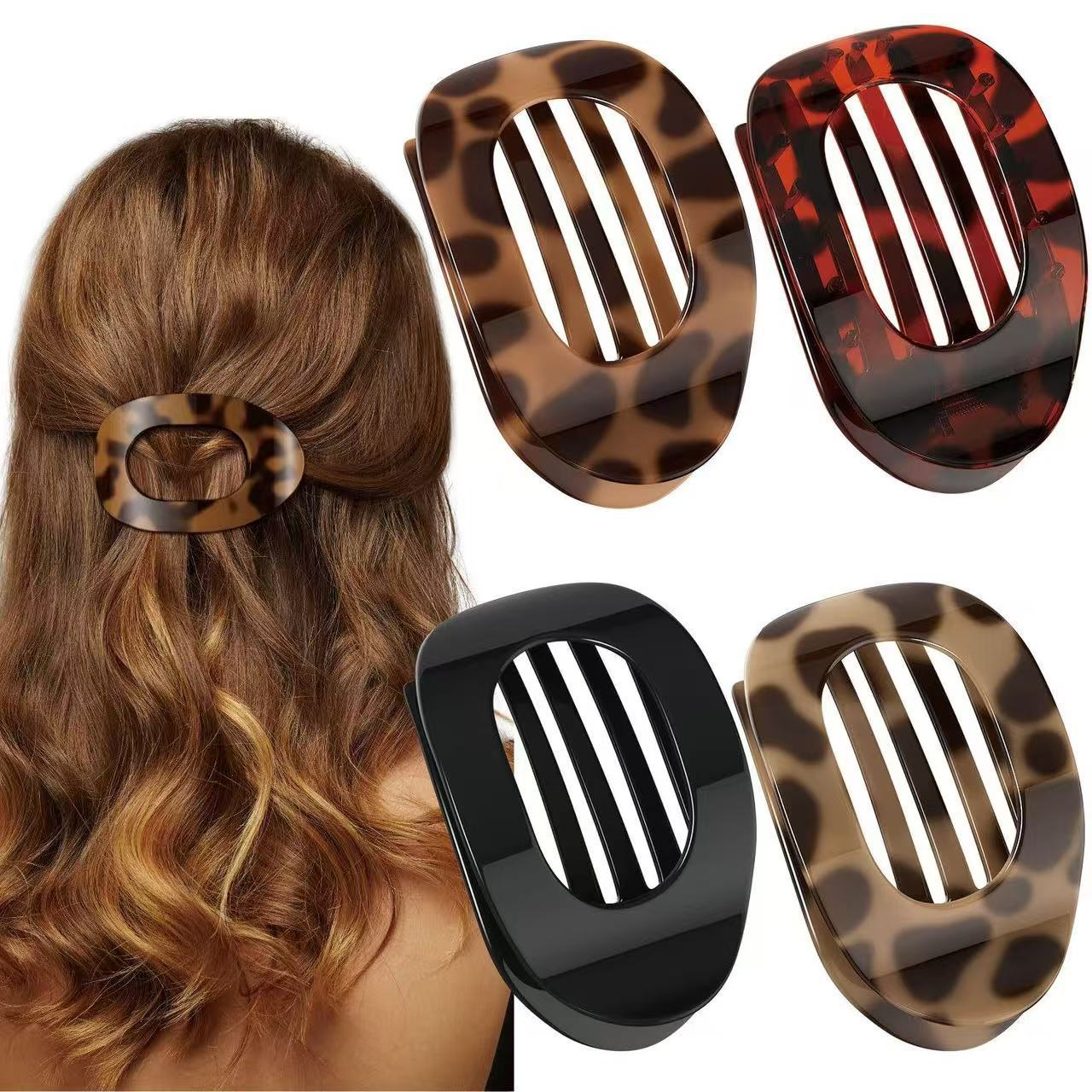 💖Casual Versatile Solid Color Lay Flat Hair Clip