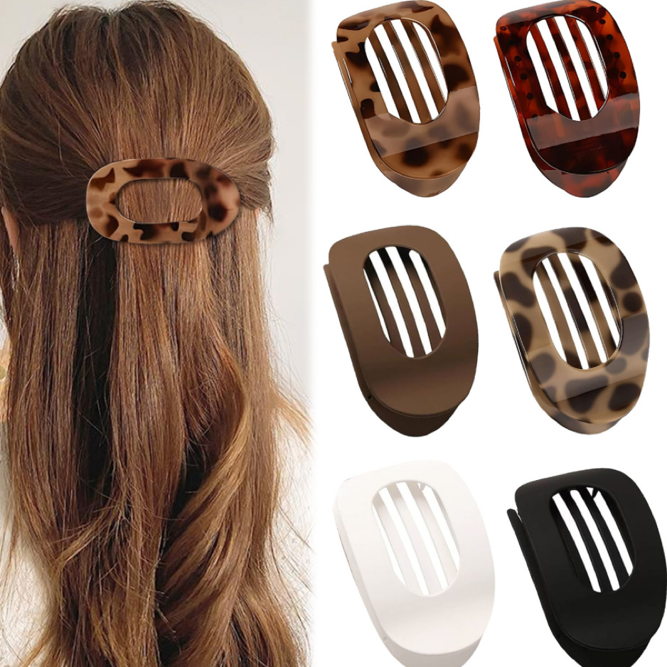 💖Casual Versatile Solid Color Lay Flat Hair Clip