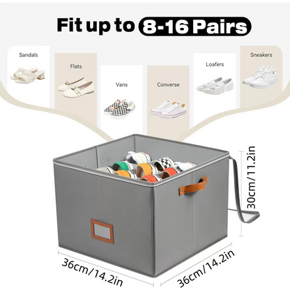 ⏳Limited time 50% off💥Oxford Fabric Foldable Design Shoe Organizer, Storage Box
