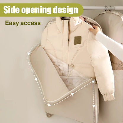 🔥2026 Space Saving Hanging Garment Bag with Self Compression Zipper