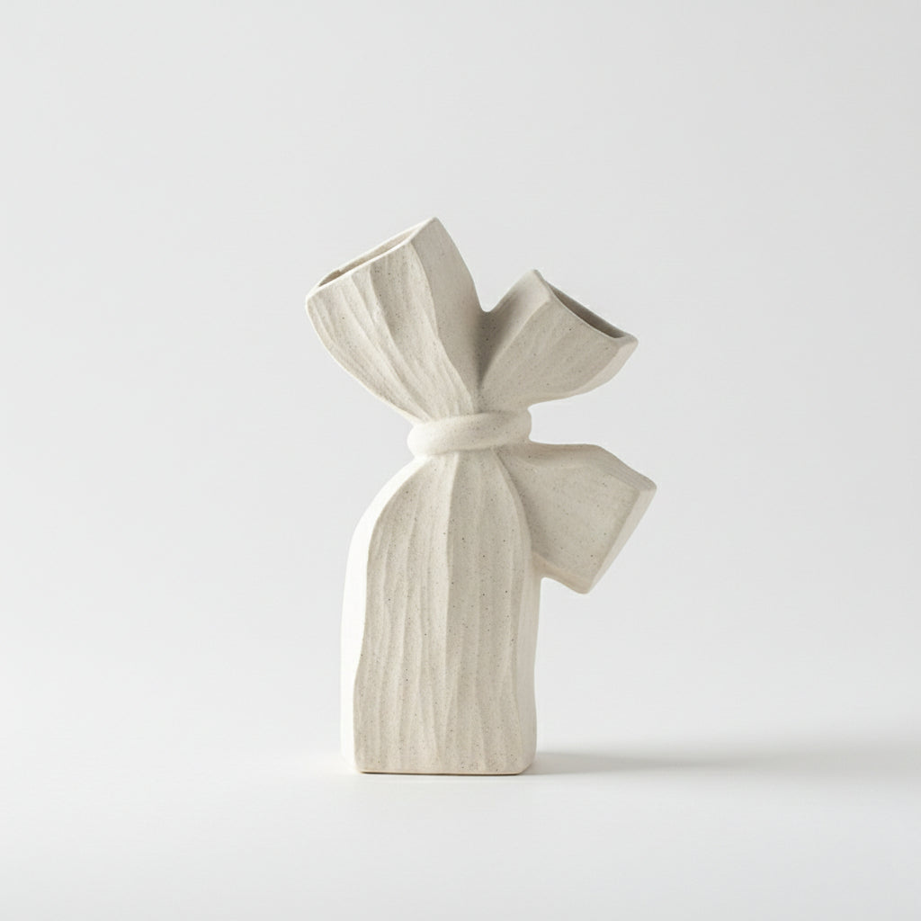 Creative Bow Knot Ceramic Vase
