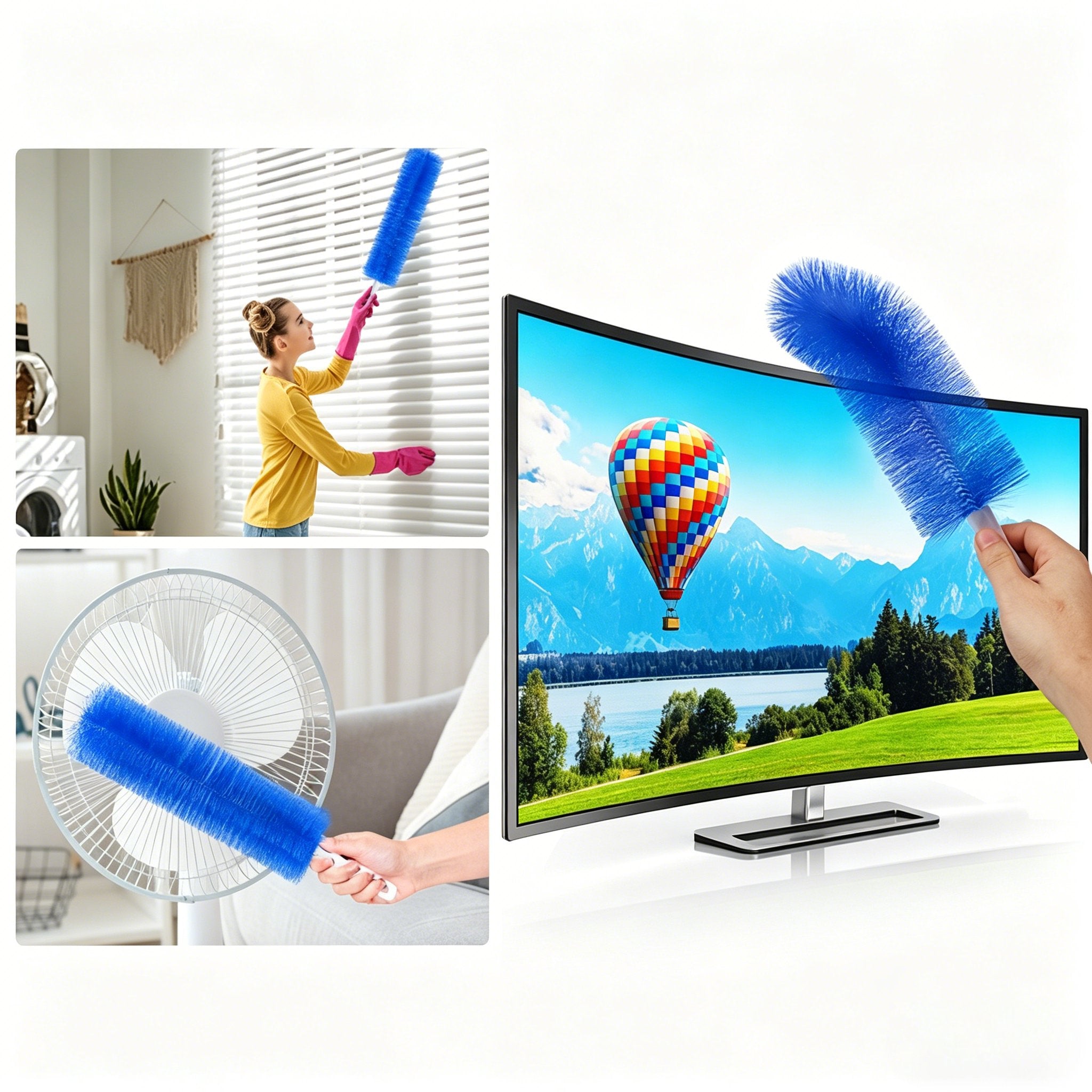(⚡Buy 1 Get 2 Free)🔥Bendable Microfiber Head,Reusable Dust Remover