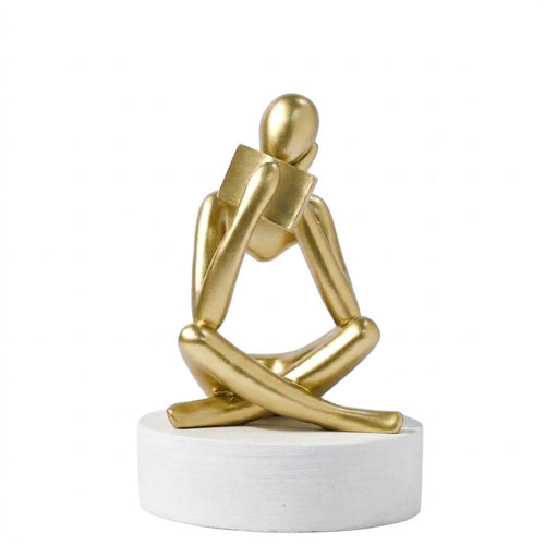 Thinking Reader Abstract Statue