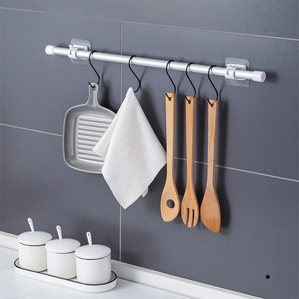 🔥Nail-Free Adjustable Curtain Rod Bracket Holders – Drill-Free & Wall-Safe